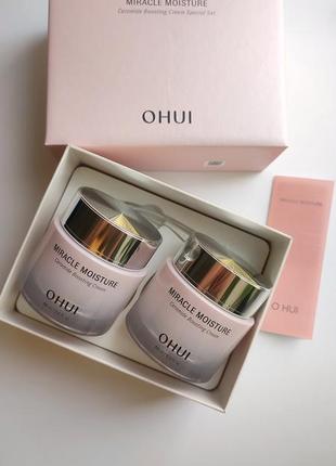 Набор кремов с керамидами ohui miracle moisture ceramide boosting cream special set для сухой, чувствительной кожи.