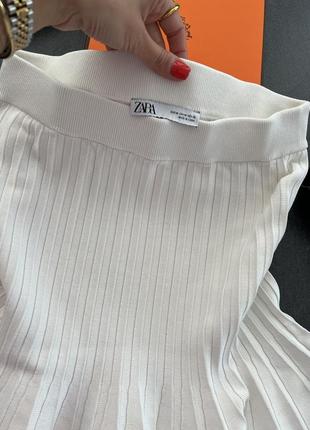 Крутая белая плиссе юбка белая вискоза стиль zimmermann6 фото