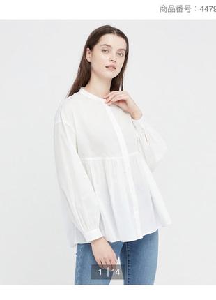 Бавовняна блуза uniqlo, розмір хл