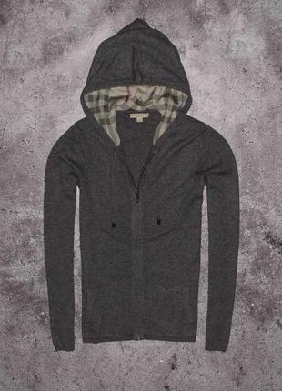 Burberry london zip hoodie cashmere (мужская премиальная кофта кашемир