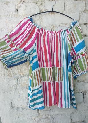 Летняя цветная блузочка2 фото