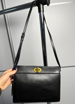Кожаная сумка черная женская reserved стильная