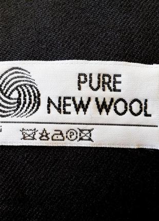 100 % pure new wool шерстяной удлиненный  пиджак с карманами р.16 uk