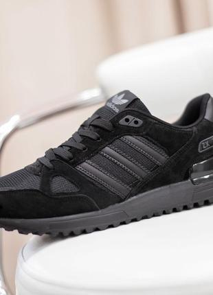 Распродаж! adidas zx 750 черные кроссовки мужские адидас весенние летние демисезонные демисезон низкие замши замшевые отменные качество