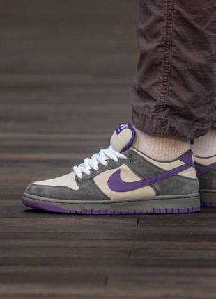 Кроссовки nike sb dunk low “purple pegion”