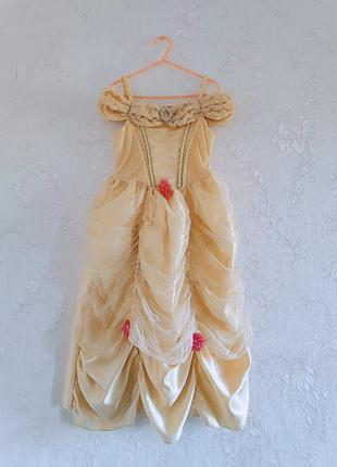 Карнавальное платье принцессы бель на девочку 5-6 роов рост 110-116 см фирма george