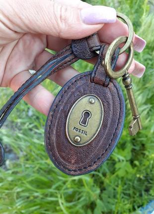 Ключик🗝 брелок латунь большой 100% натуральная кожа медальон подвеска для сумки ключей латунный ключ винтаж5 фото
