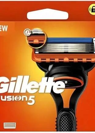 Сменные картриджи для бритья (лезвия кассеты) мужские gillette fusion 5 6 шт