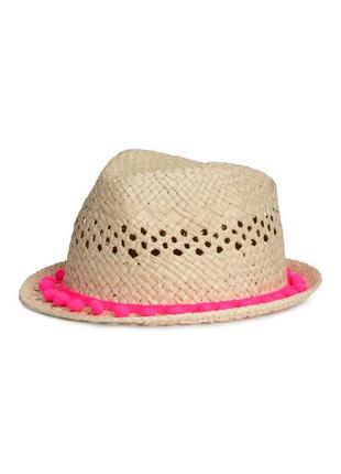 Літній соломʼяний капелюшок h&m