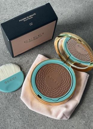 Бронзер gucci beauty poudre de beaute eclat soleil bronzing powder, оттенок 02