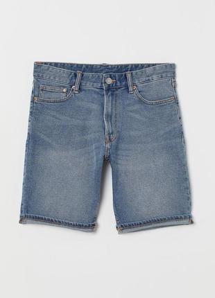 Шорти джинсові h&m denim slim fit shorts 730012005