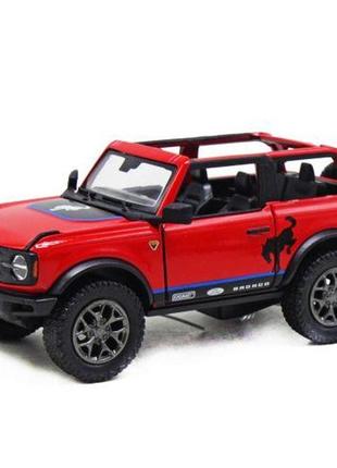 Машинка kinsmart "джип ford bronco (open top)", червоний