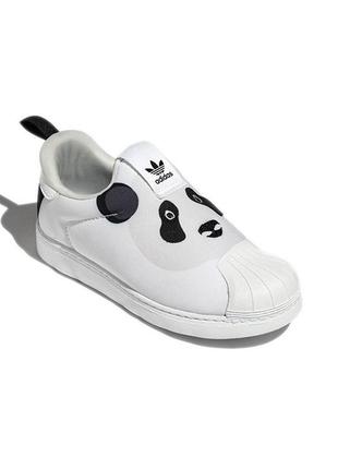 Кросівки, сліпони adidas superstar 360 panda, оригінал, р-р 24, уст 15 см