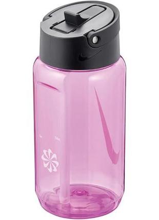 Пляшка nike tr renew recharge straw bottle 24 oz рожевий, чорний, білий уні 709 мл