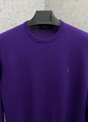 Фиолетовый свитер от бренда polo ralph lauren3 фото