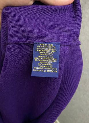 Фиолетовый свитер от бренда polo ralph lauren6 фото