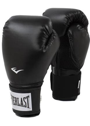 Боксерські рукавиці everlast prostyle 2 boxing gloves чорний уні 10  унцій