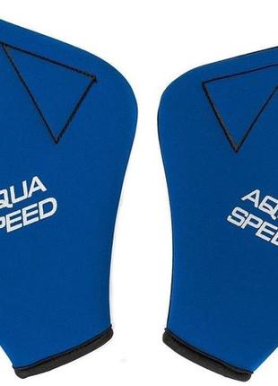 Рукавички для плавання aqua speed ​​neopren gloves 6089 синій уні s 19,5х15,5см