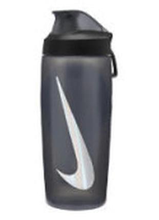 Пляшка nike refuel bottle locking lid 18 oz антрацит, чорний, сріблястий уні 532 мл