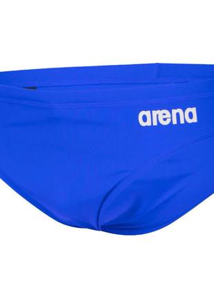 Плавки-сліпи для хлопців arena team swim briefs solid синій, білий діт 128см