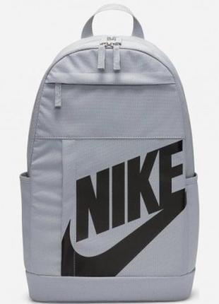 Рюкзак nike nk elmntl bkpk - hbr 21l сірий уні 45x30x14 см