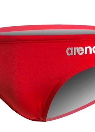 Плавки-сліпи для хлопців arena team swim briefs solid червоний, білий діт 128см