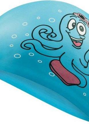 Шапка для плавання aqua speed ​​kiddie octopus 7216 блакитний діт osfm