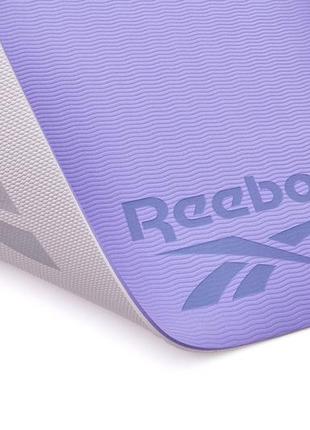 Двосторонній килимок для йоги reebok double sided yoga mat фіолетовий уні 176 х 61 х 0,6 см2 фото