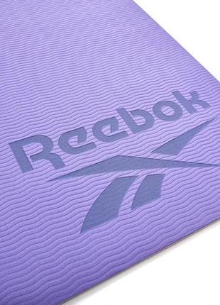 Двосторонній килимок для йоги reebok double sided yoga mat фіолетовий уні 176 х 61 х 0,6 см10 фото