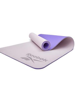 Двосторонній килимок для йоги reebok double sided yoga mat фіолетовий уні 176 х 61 х 0,6 см4 фото