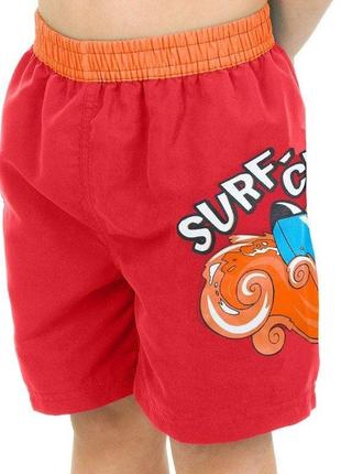 Плавки-шорти для хлопців aqua speed ​​surf-club shorts 2083 червоний діт 110см