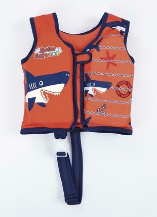 Жилет для плавання aqua speed ​​swim jacket 8387 помаранчевий діт 18-30кг
