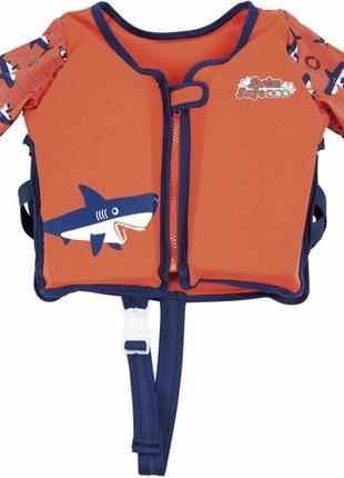 Жилет для плавання aqua speed ​​swim vest with sleeves 32147-75 помаранчевий діт 18-30кг