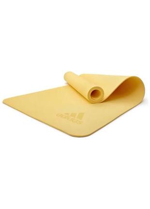 Килимок для йоги adidas premium yoga mat жовтий уні 176 х 61 х 0,5 см
