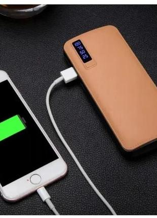 Повер банк smart tech 50000 mah. power bank коричневый3 фото