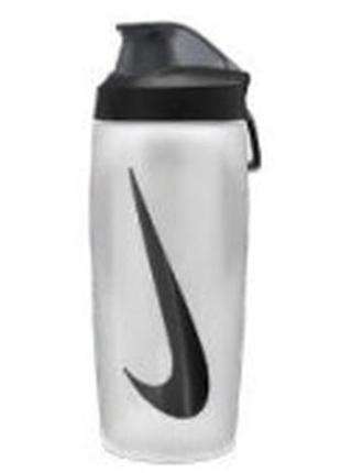 Пляшка nike refuel bottle locking lid 18 oz білий, чорний уні 532 мл