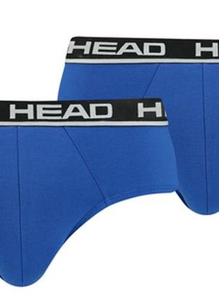 Труси-брифи head boxer brief 2p блакитний, чорний чол m2 фото