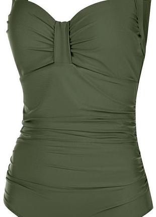 Купальник закритий для жінок aqua speed olivia 60112 темно-зелений жін 40