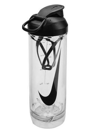 Пляшка nike tr recharge shaker bottle 2.0 24 oz чорний, білий уні 709 мл