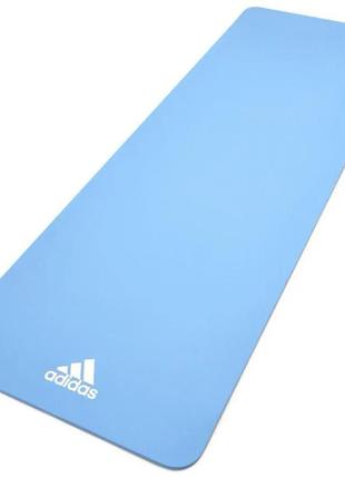 Килимок для йоги adidas yoga mat блакитний уні 176 х 61 х 0,8 см