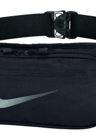 Сумка на пояс nike grey and pink shoes 1l чорний 23х16х8см