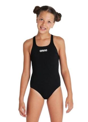 Купальник arena team swimsuit swim pro solid чорний, білий діт 8