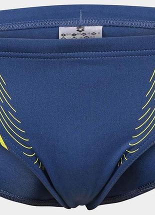 Плавки-сліпи для хлопців arena swim briefs graphic синій, жовтий діт 152см