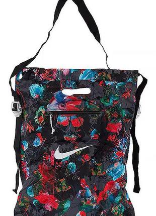 Сумка на плечо nike nk stash tote - aop чорний, червоний, синій уні 43 x 36 x 15 см