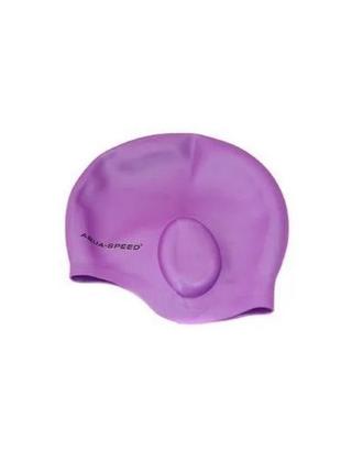 Шапка для плавання aqua speed ​​ear cap 5874 фіолетовий уні osfm арт 128-09