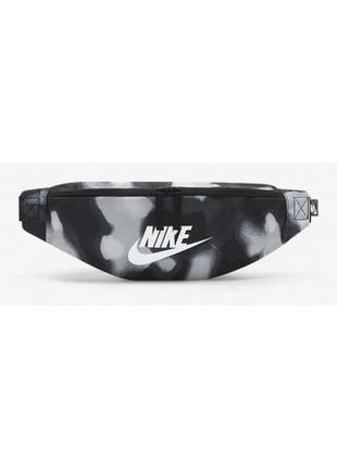 Сумка на пояс nike nk heritage waistpck - accs pr 3l сірий, білий уні 41 x 10 x 15 см