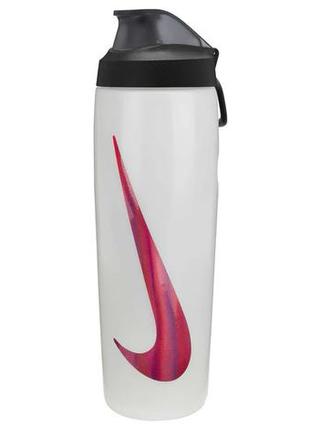 Пляшка nike refuel bottle locking lid 24 oz білий, чорний, коричневий уні 709 мл