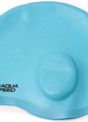 Шапка для плавання aqua speed ear cap comfort 9892 бірюзовий  osfm