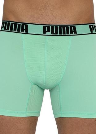 Труси-боксери puma active boxer print 2p зелений, чорний чол s5 фото