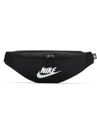 Сумка на пояс nike nk heritage waistpack чорний 41х10х15см